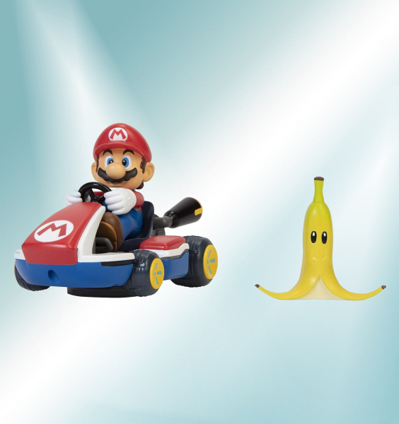 Nintendo MARIOKART Spin Out Kart "Mario" mit Banane